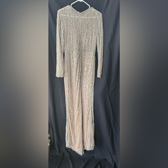 Mac Duggal 5124 NWT BEADED LONG SLEEVE EVENING GOWN - Picture 6 of 8